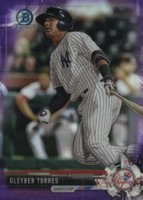 2017 Bowman Chrome Prospects #BCP250 Gleyber Torres Purple Refractor Baseball Card