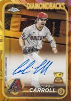 2024 Topps Gilded Collection Topps Chrome Gold Autographs #CGACCA Corbin Carroll Baseball Card
