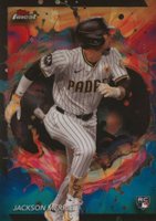 2024 Topps Finest #216 Jackson Merrill Oil Spill Refractor Baseball Card