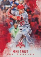 2017 Panini Diamond Kings #67 Mike Trout Gray Jersey Baseball Card
