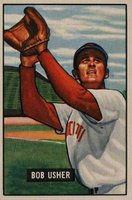 1951 Bowman #286 Bob Usher Baseball Card