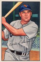 1952 Bowman #77 Eddie Robinson Baseball Card