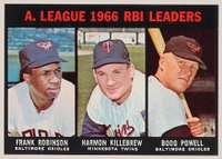 1967 Topps #241 A.L. R.B.I. Leaders Baseball Card