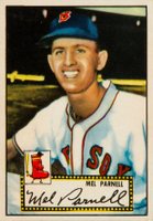 1952 Topps #30 Mel Parnell Red Back Baseball Card