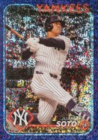 2024 Topps Chrome #150 Juan Soto Purple Speckle Refractor Baseball Card