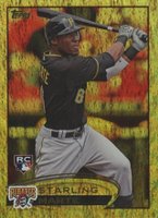 2012 Topps Update #US109 Starling Marte Gold Sparkle Baseball Card
