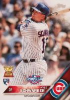 2016 Topps Opening Day #OD-47 Kyle Schwarber Swinging Baseball Card