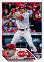 2023 Topps #489 Spencer Steer Baseball Card