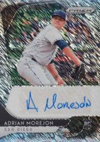 2020 Panini Prizm Rookie Autographs #RAAM Adrian Morejon Shimmer Baseball Card