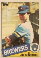 1985 Topps Tiffany #446 Jim Sundberg Baseball Card