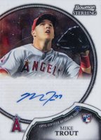 2011 Bowman Sterling Rookie Autographs #19 Mike Trout Refractor Baseball Card