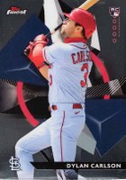 2021 Topps Finest Finest Rookies Design Variation #FRDDC Dylan Carlson Baseball Card