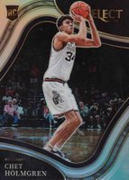 2022 Panini Chronicles Draft Picks Select #1 Chet Holmgren Silver Basketball Card