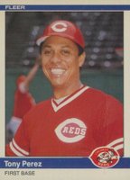 1984 Fleer Update #U-91 Tony Perez Baseball Card