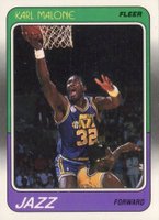 1988 Fleer #114 Karl Malone Basketball Card