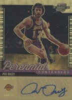 2020 Panini Contenders Optic Perennial Contenders Autographs #PAT Pat Riley Gold Vinyl 1/1 Basketball Card