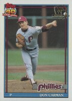 1991 Topps Desert Shield #282 Don Carman Baseball Card
