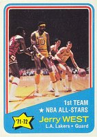 1972 Topps #164 Jerry West All-Star Basketball Card