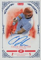 2022 Onyx Vintage #VADE Chase Delauter Autograph-Blue Ink Baseball Card