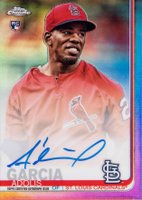2019 Topps Chrome Rookie Autographs #RA-AG Adolis Garcia Refractor Baseball Card