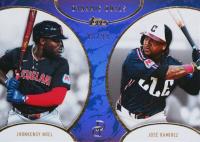 2025 Topps Dynamic Duals #4 Jhonkensy Noel/Jose Ramirez Purple Baseball Card