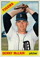 1966 Topps #540 Denny McLain Short Print Baseball Card