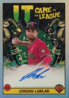 2022 Bowman Chrome It Came to the League Autographs #CFLJL Jordan Lawlar Baseball Card