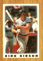 1987 Topps Mini League Leaders #53 Kirk Gibson Baseball Card