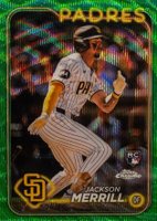 2024 Topps Chrome #207 Jackson Merrill Green Wave Baseball Card