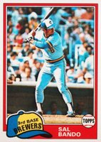 1981 Topps #623 Sal Bando Baseball Card