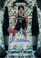 2017 Panini Prizm #154 Jarrett Allen Fast Break Prizm-Autograph Basketball Card