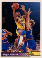 1992 Upper Deck #32A Magic Johnson Basketball Card