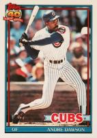 1991 Topps Tiffany #640 Andre Dawson Baseball Card