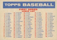 1957 Topps #Ck1a Checklist 1/2 Big Blony Baseball Card