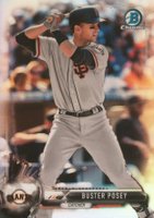 2017 Bowman Chrome #91 Buster Posey Refractor Baseball Card