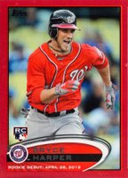 2012 Topps Update #US183 Bryce Harper Target Red Border Baseball Card