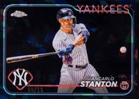 2024 Topps Chrome Sapphire #632 Giancarlo Stanton Black Baseball Card
