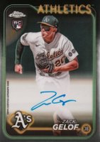2024 Topps Chrome Rookie Autographs #RAZG Zack Gelof Baseball Card