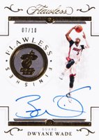 2020 Panini Flawless Flawless Finishes Autographs #WAD Dwyane Wade Gold Basketball Card