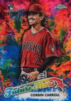 2023 Topps Chrome Logofractor Edition Future Stars #FS7 Corbin Carroll Blue Baseball Card