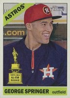 2015 Topps Heritage  #68 George Springer Blue Jersey Baseball Card
