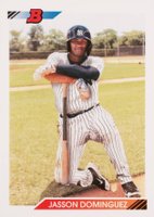 2020 Bowman Heritage Prospects #8 Jasson Dominguez Image Variation Baseball Card