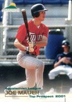 2001 Grandstand Appalachian League Top Prospects # Joe Mauer Baseball Card