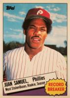 1985 Topps Tiffany #8 Juan Samuel Baseball Card