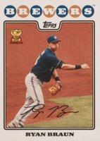 2008 Topps #430 Ryan Braun Baseball Card