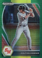 2021 Panini Prizm Draft Picks #PDP5 Colton Cowser Green & Yellow Hyper Baseball Card