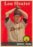 1958 Topps #46 Lou Sleater White Name Baseball Card