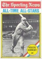 1976 Topps #342 Rogers Hornsby All Time All-Star Baseball Card