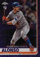 2019 Topps Chrome Update  #52 Pete Alonso Purple Refractor Baseball Card