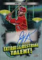 2023 Topps Cosmic Chrome Extraterrestrial Talent Autograph #JV Joey Votto Baseball Card